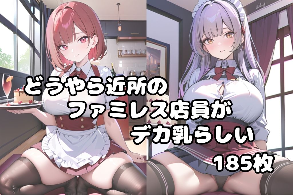 サンプル画像1:どうやら近所のファミレスの店員の乳のでかいらしい(彩風  咲) [d_517390]