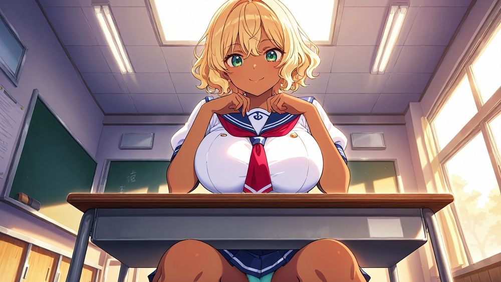 サンプル画像2:むちむち金髪と清楚黒髪の競泳部員が顧問教師と放課後プールで交尾三昧！【FANZA専売】(ニート印刷所) [d_517415]