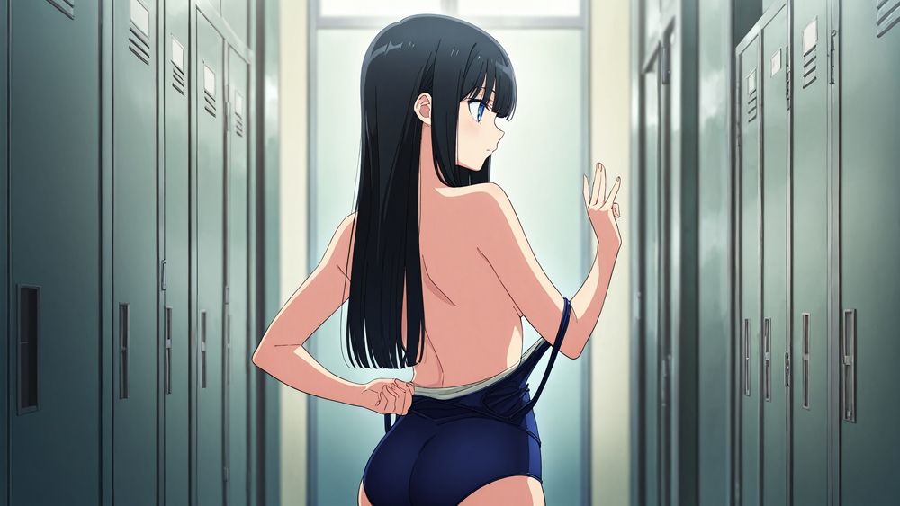 サンプル画像5:むちむち金髪と清楚黒髪の競泳部員が顧問教師と放課後プールで交尾三昧！【FANZA専売】(ニート印刷所) [d_517415]