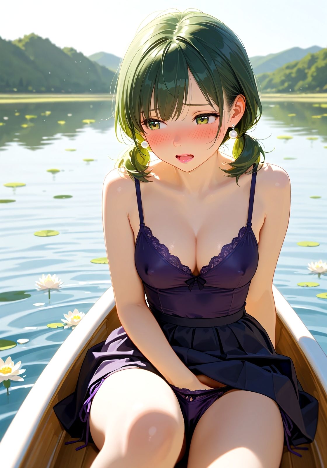 サンプル画像3:ボートでデート 〜たまにはのんびりしようか〜(ニッチッチ) [d_517420]