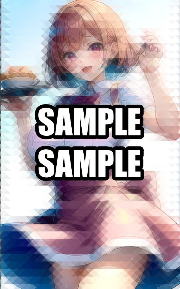常連になりたいカフェのウェイトレス美女イラスト集のサンプル画像 6