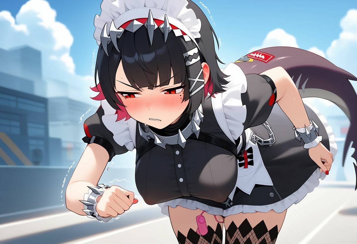 サンプル画像1:恥じらうエージェント(藍の函) [d_517494]