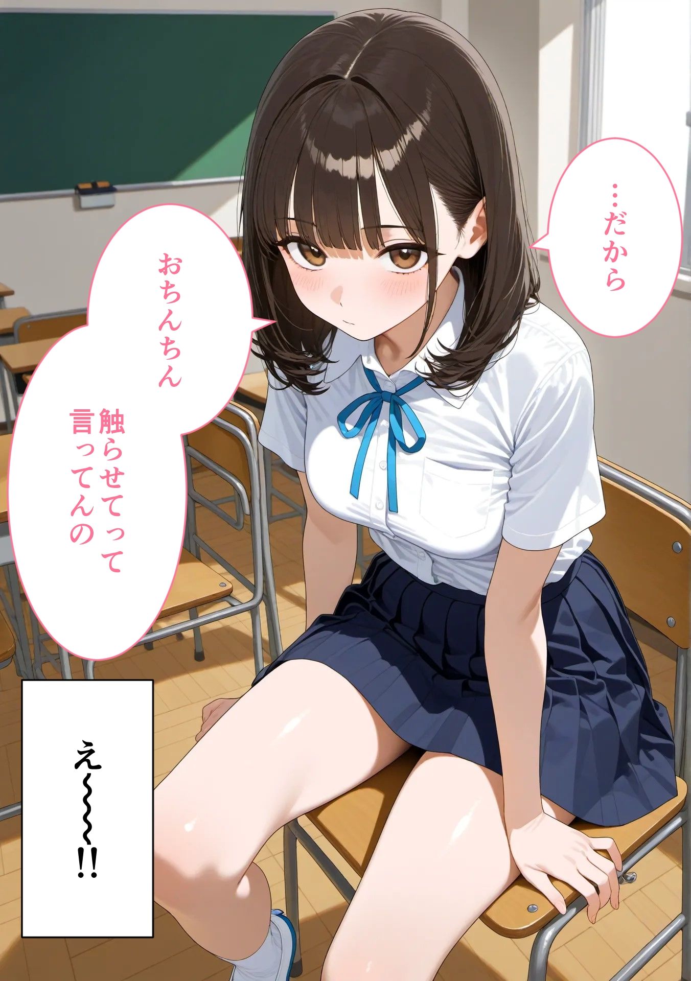 サンプル画像1:放課後、クラスの女子に俺のちんちんが呼び出された…(元気ファイン) [d_517576]