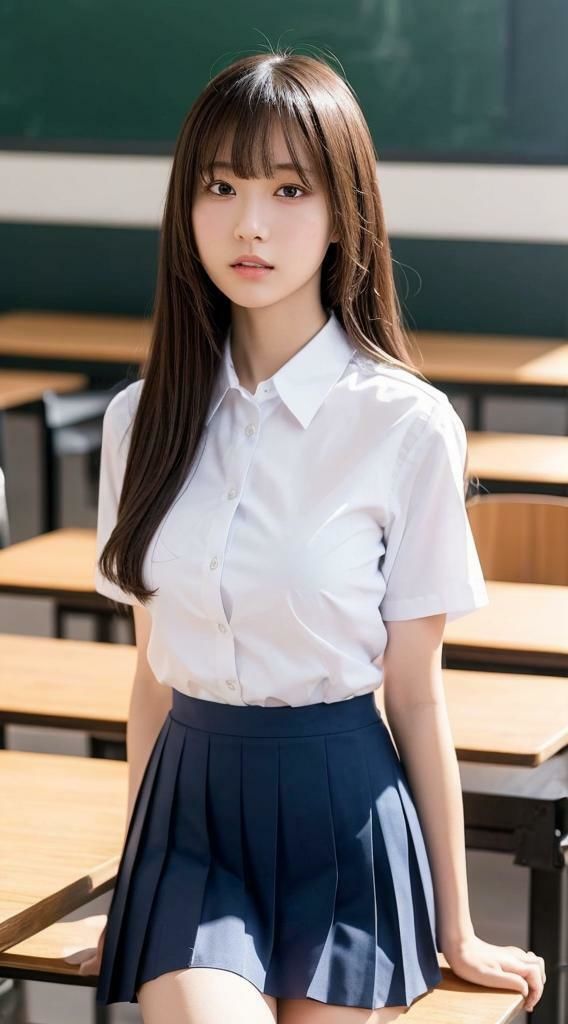 サンプル画像3:制服コスプレ美女【Japan AI Diva vol.18】(Japan AI Diva) [d_517595]