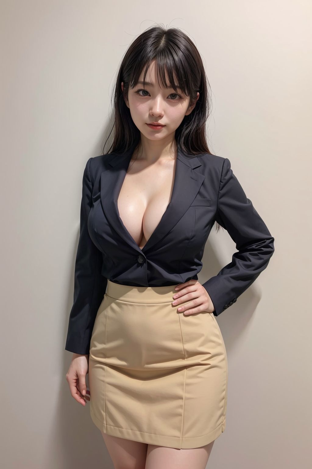 サンプル画像6:リクルートスーツを着た新入社員3(川瀬と遊園地) [d_517633]