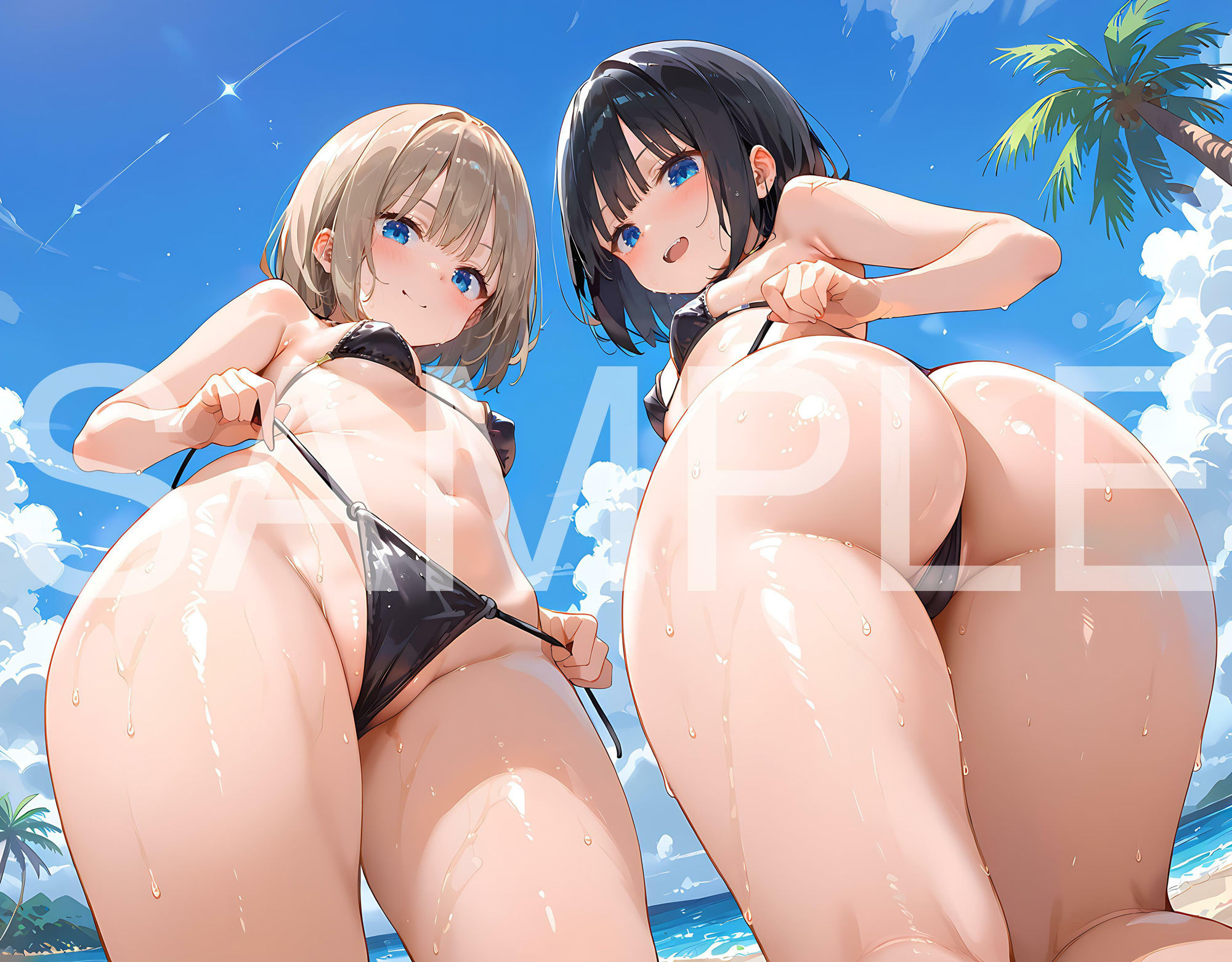 サンプル画像5:双子の義妹が誘惑してくるので××してやった件 – えちえち南国旅行編1 -(aiもちち) [d_517645]