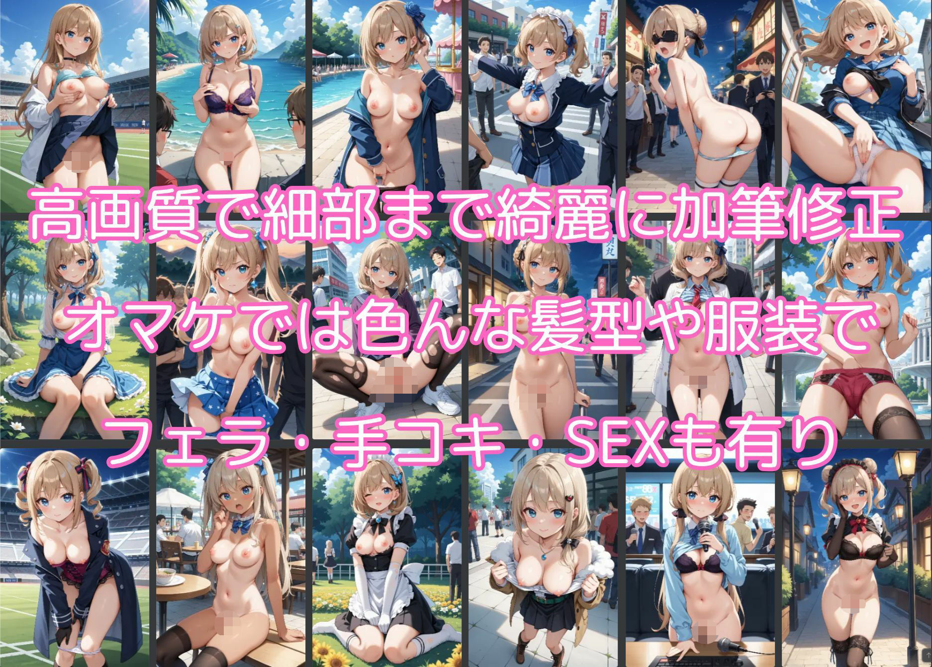 【ストーリー付】ルナの過激野外露出日記5