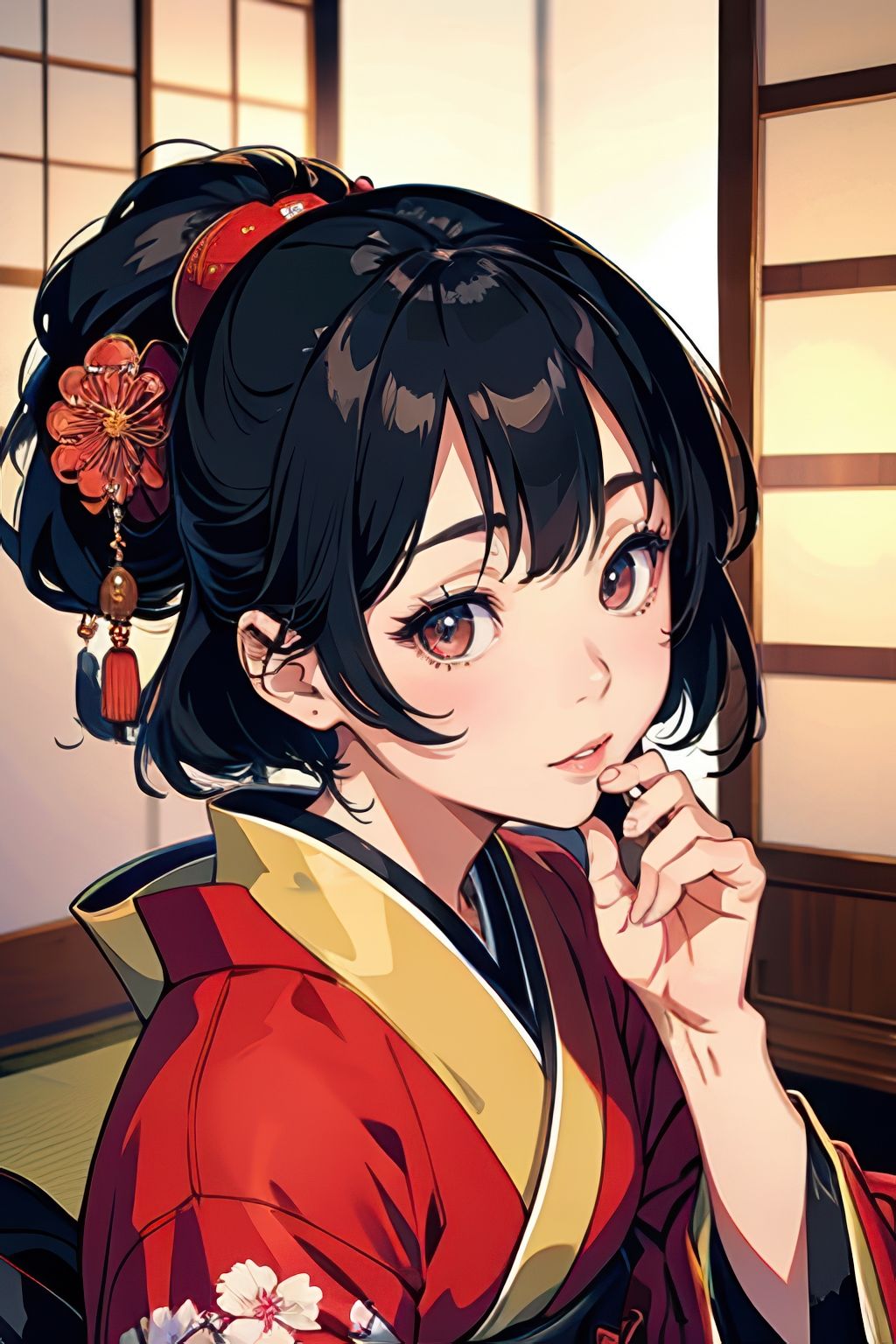 サンプル画像1:Japanese style 2.5D illustrations AI beauty photo book(H_AI_F) [d_517749]