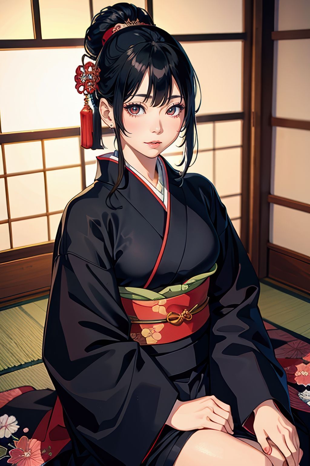 サンプル画像2:Japanese style 2.5D illustrations AI beauty photo book(H_AI_F) [d_517749]