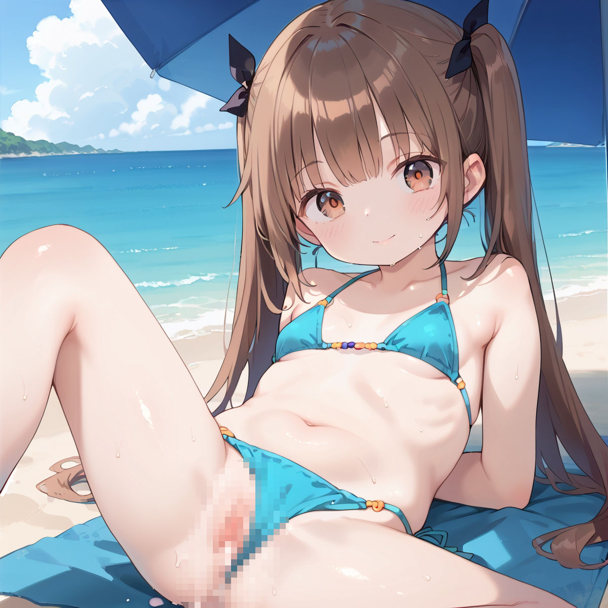 サンプル画像6:付き合い始めたばかりの彼女と波打ち際のアバンチュールvol.1(しおあず) [d_517769]