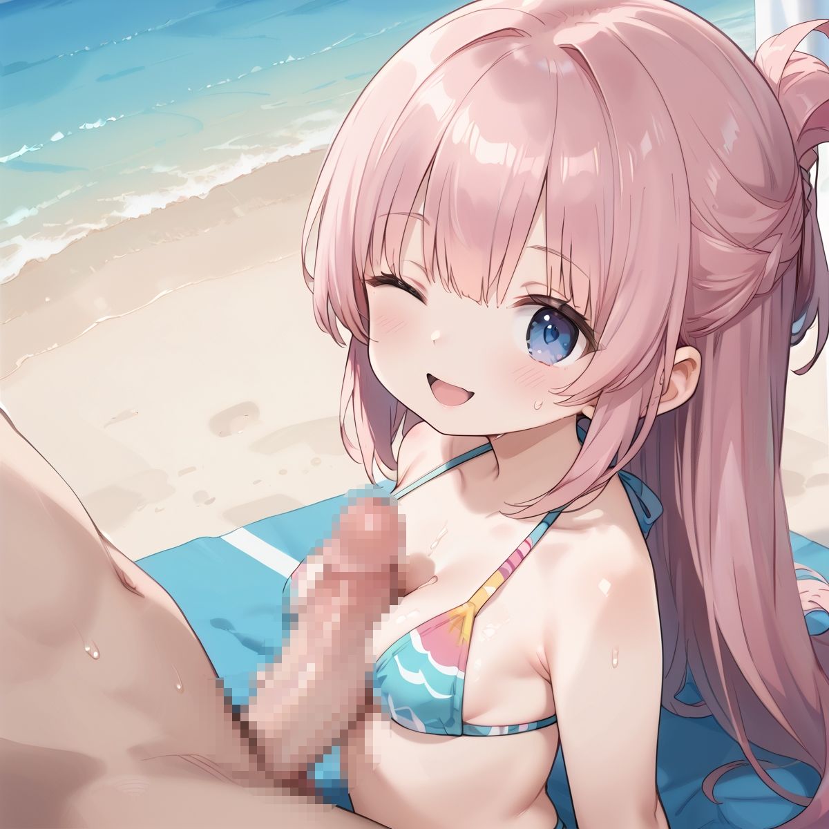 サンプル画像6:付き合い始めたばかりの彼女と波打ち際のアバンチュールvol.8(しおあず) [d_517803]