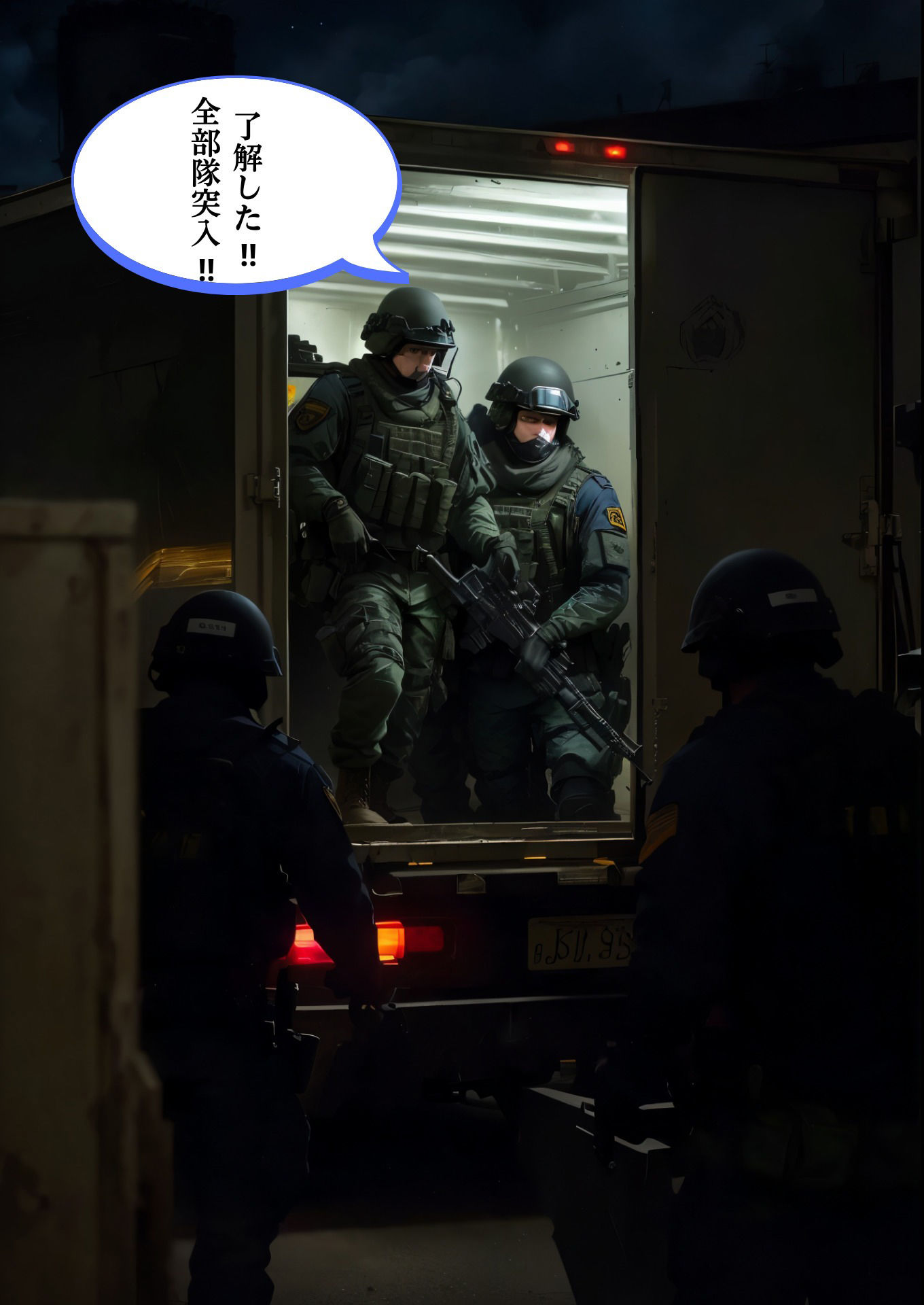 サンプル画像1:捜査官 美咲(シロウトAI美女AMU) [d_517821]