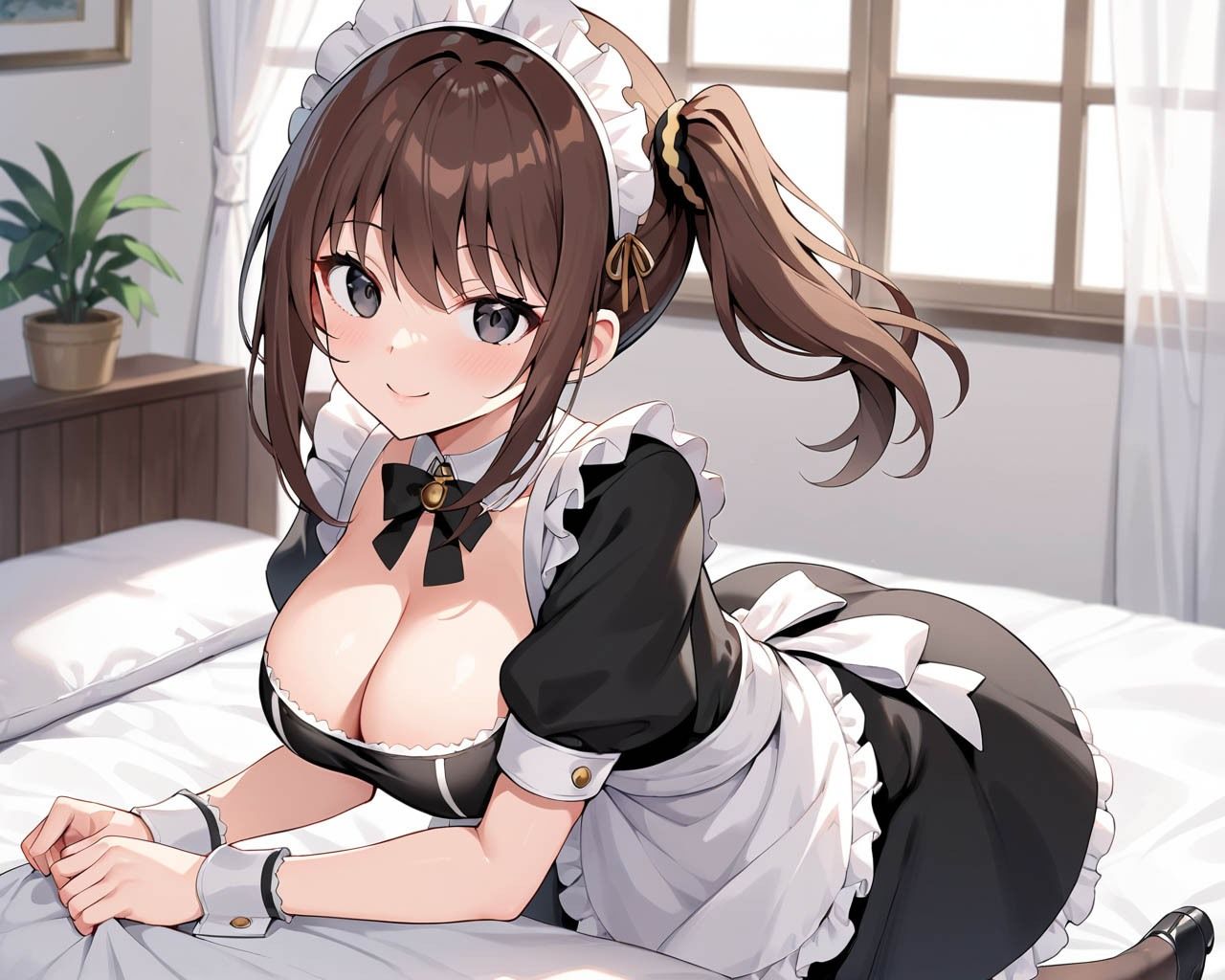 サンプル画像3:彼女はメイドで俺の専用性処理係(青空楽園) [d_517839]