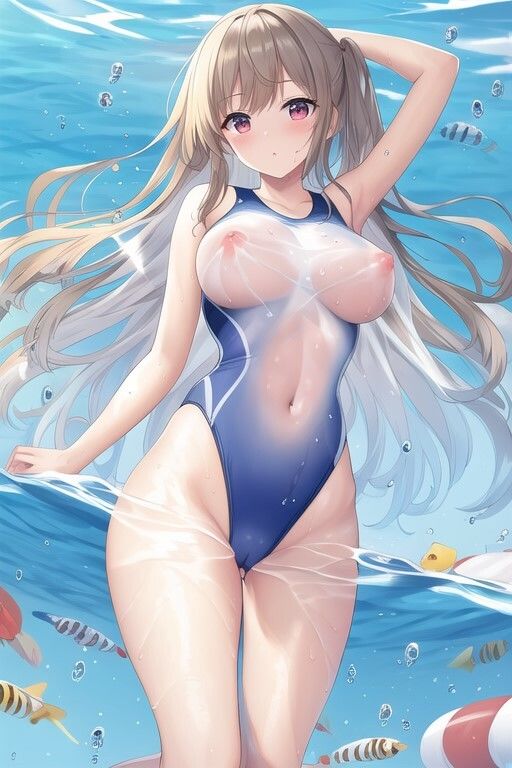 サンプル画像2:透け透け水着美少女(ハーレム神) [d_517920]