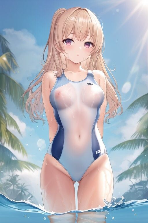 サンプル画像5:透け透け水着美少女(ハーレム神) [d_517920]