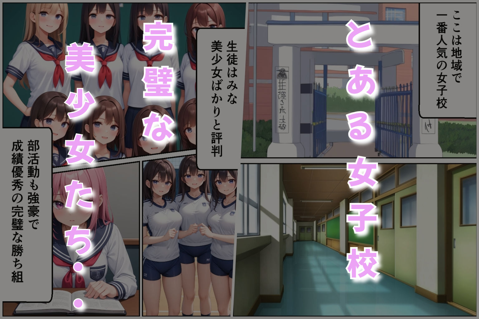 サンプル画像1:女子校支配〜奴〇化教育〜(Pretty Sushi Girls) [d_517941]