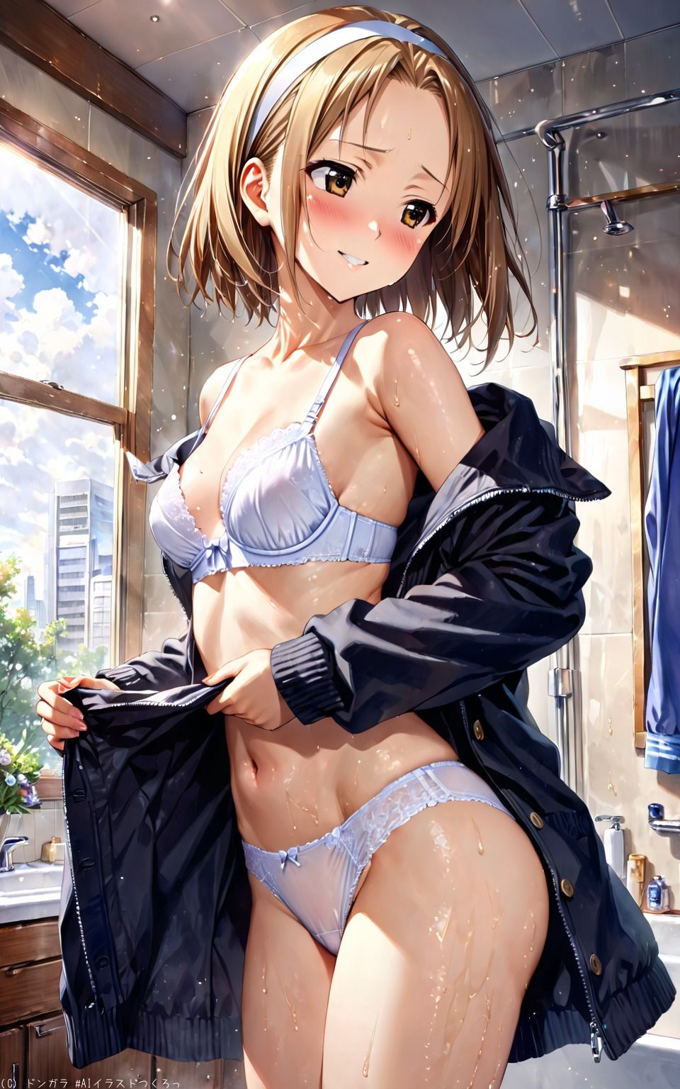 AIイラストCG集49 軽音部 田井〇律のサンプル画像 6