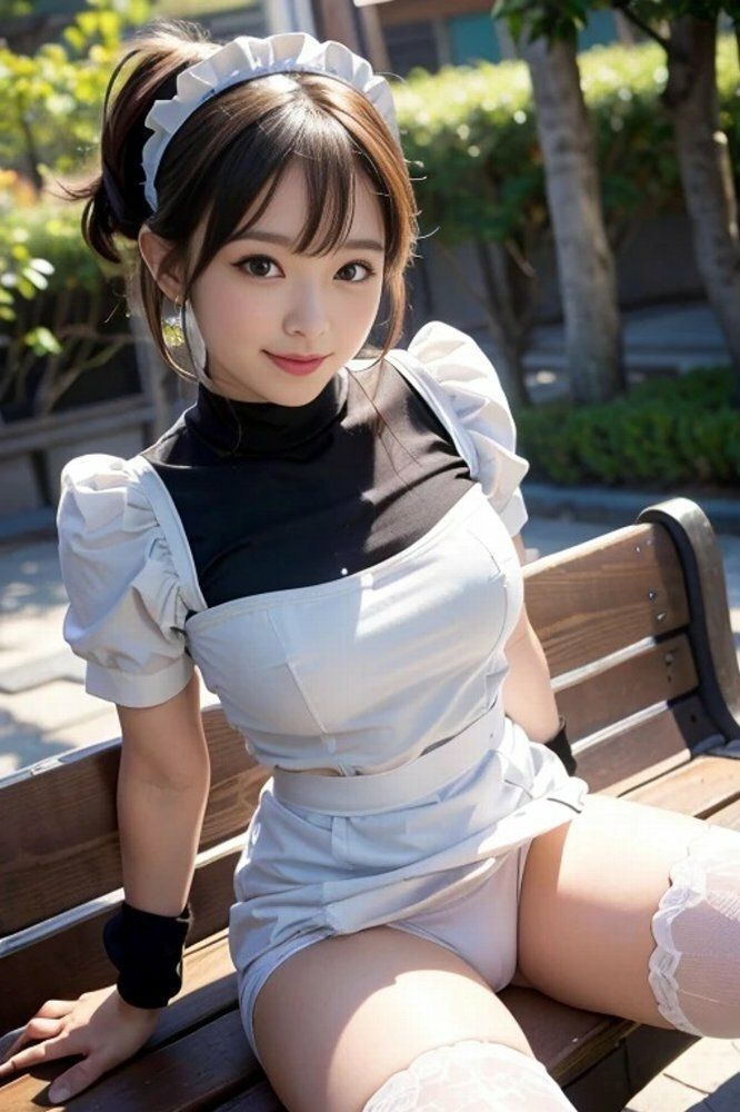 サンプル画像1:メイドデートサービス公園パンチラ画像集(榊原大造) [d_517978]