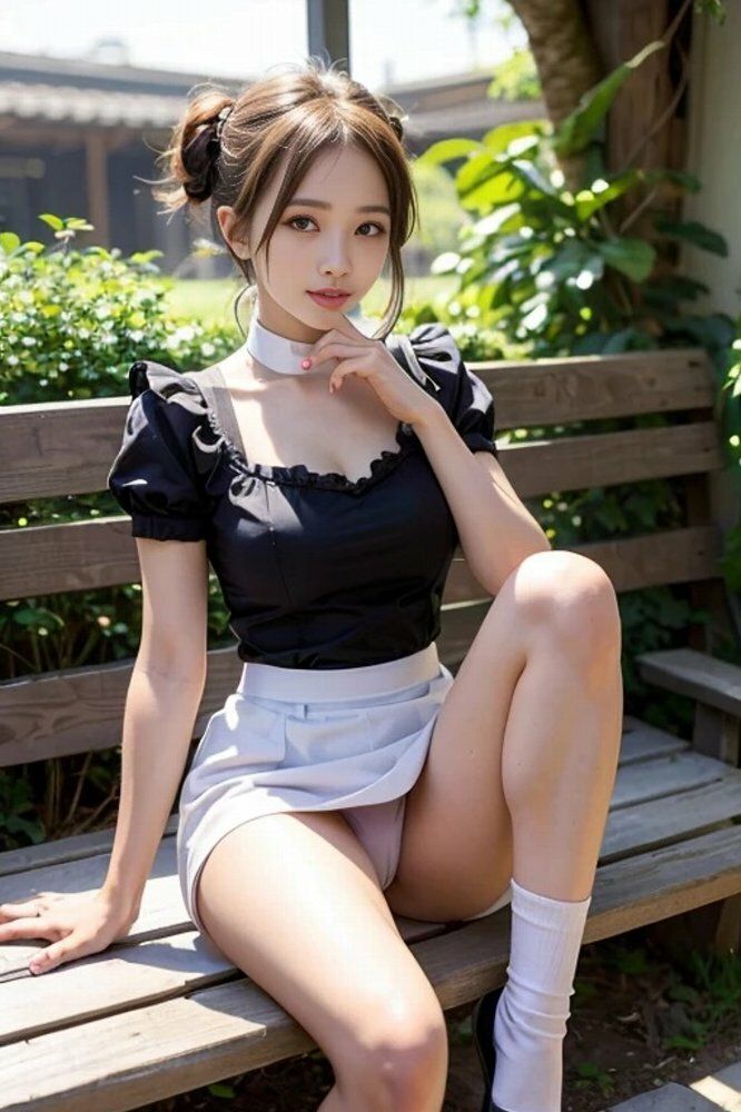 サンプル画像5:メイドデートサービス公園パンチラ画像集(榊原大造) [d_517978]