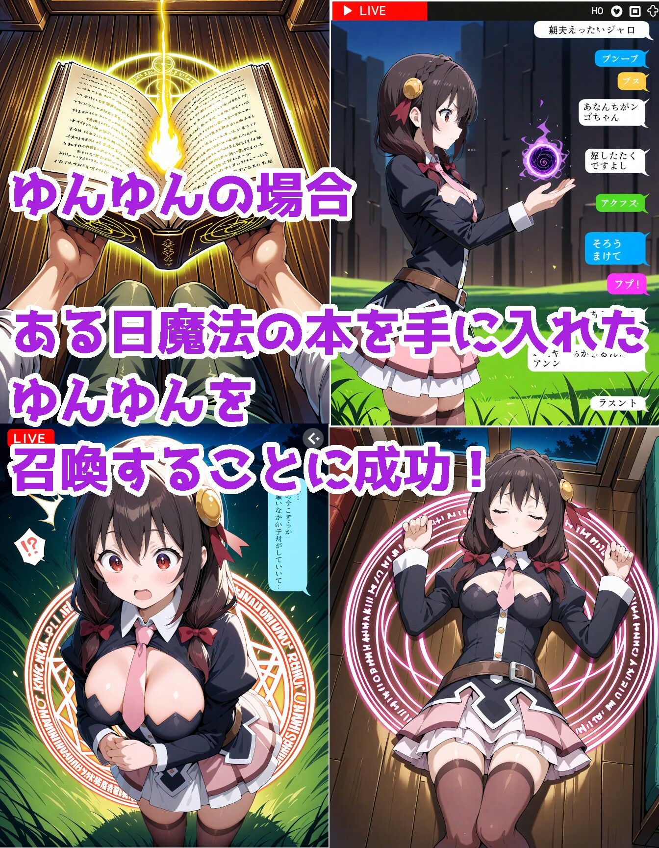 サンプル画像1:紅魔族の娘を召喚できた！(ForestGreen) [d_517994]