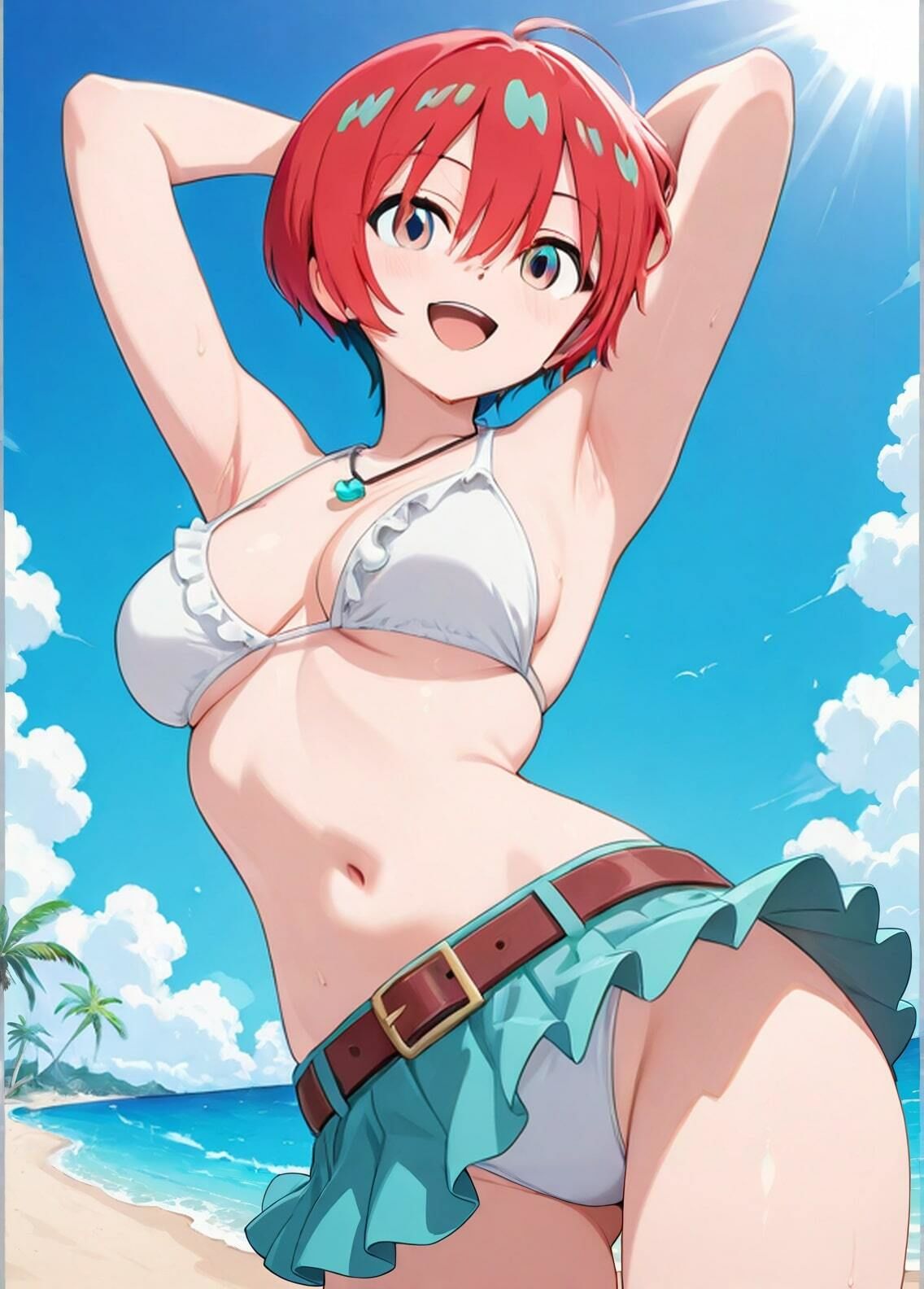 サンプル画像1:「機動戦士Gundam GQuuuuuuX」アマテ・ユズリハ セクシー写真集（全500枚）(人の海) [d_518087]