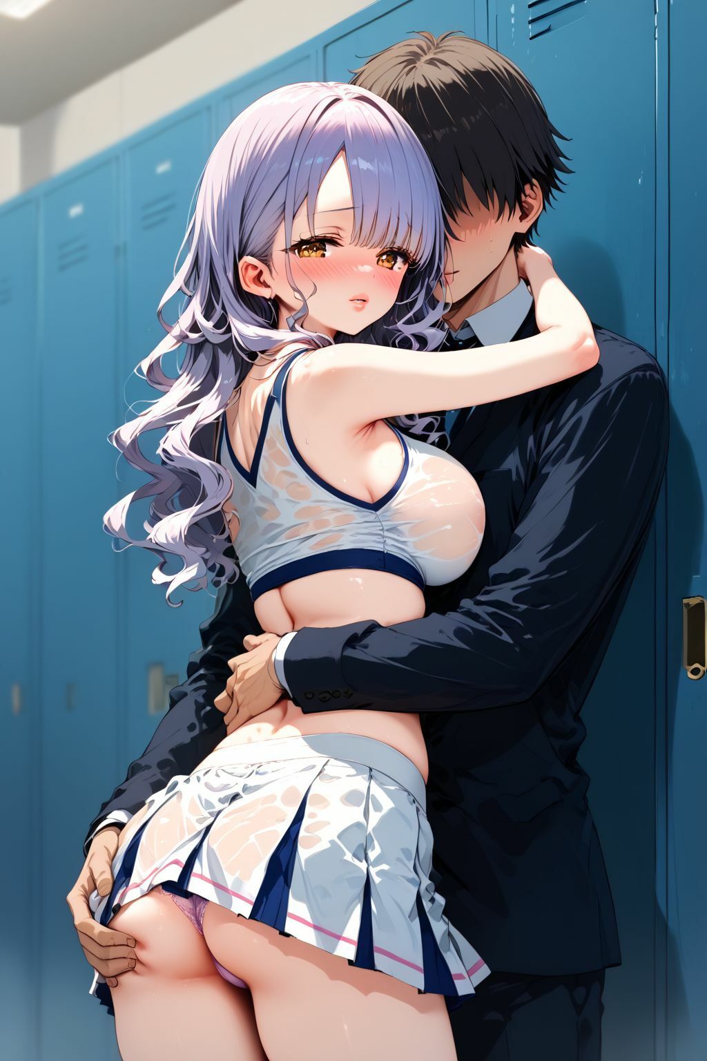 サンプル画像1:チア部 × ロッカールーム 〜チア部の応援は俺だけのため！？ 特別応援SEX！！〜(肉欲の園) [d_518180]