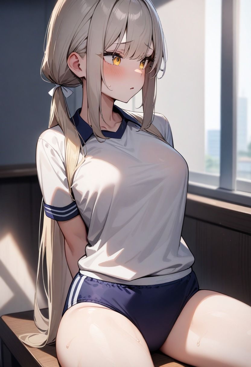 サンプル画像1:変態教師のセクハラ授業！逆らえないブルマ美少女(モモ本舗) [d_518356]