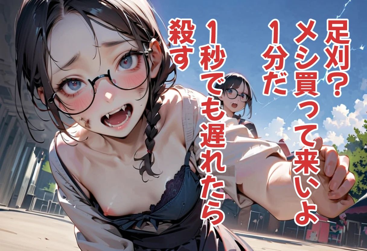 サンプル画像3:ゾンビオデコメガネちゃんと闇テーマパークでデート  貧乳・横長サイズ編(コーンパン) [d_518476]