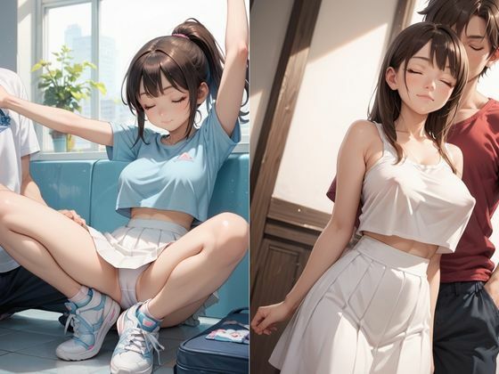 はちきれそうなブラなしHカップ美少女の無防備な着衣巨乳誘惑に我慢できない！？