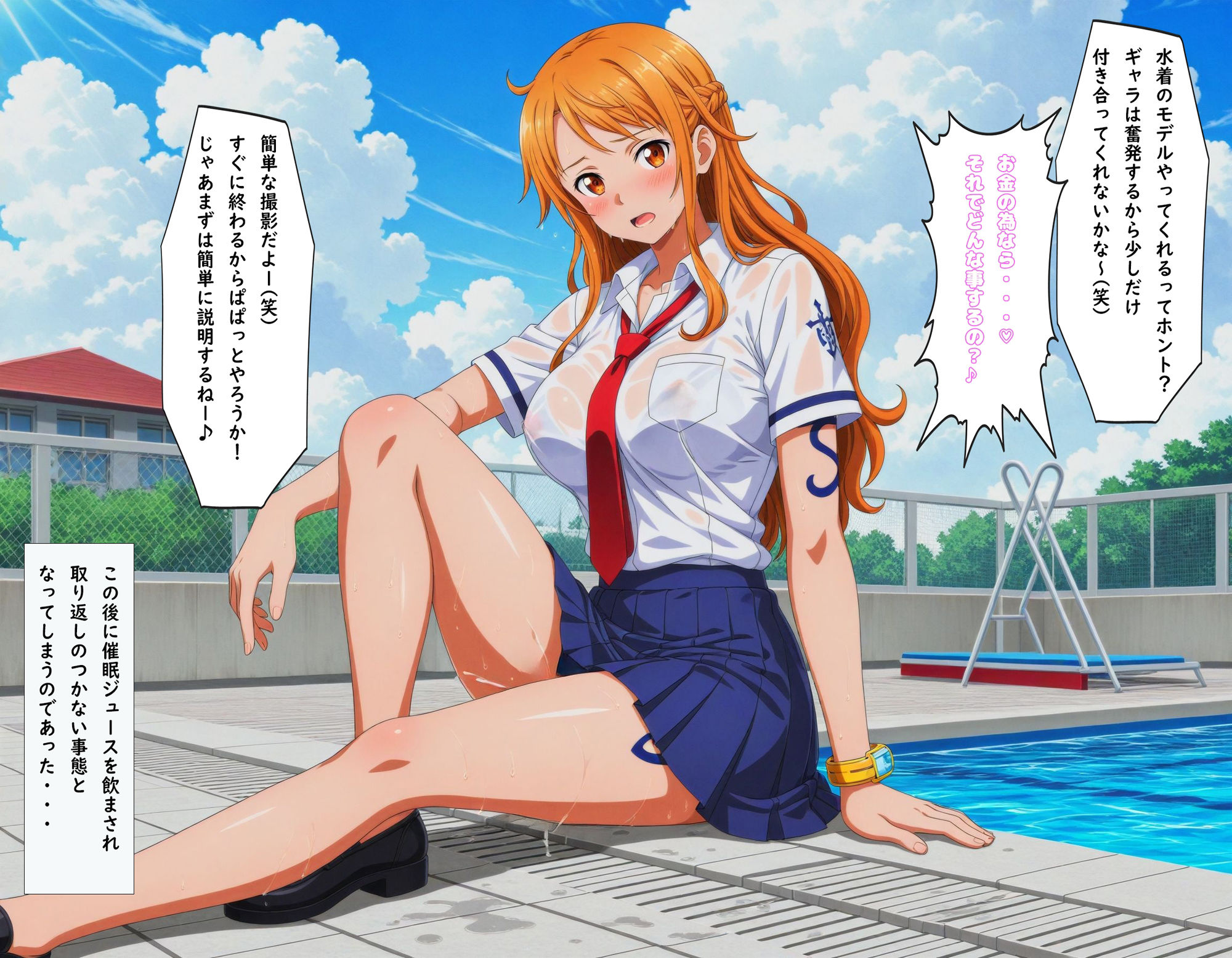 サンプル画像1:ワンピ●スのスク水特別授業(もしも☆アニ) [d_518524]