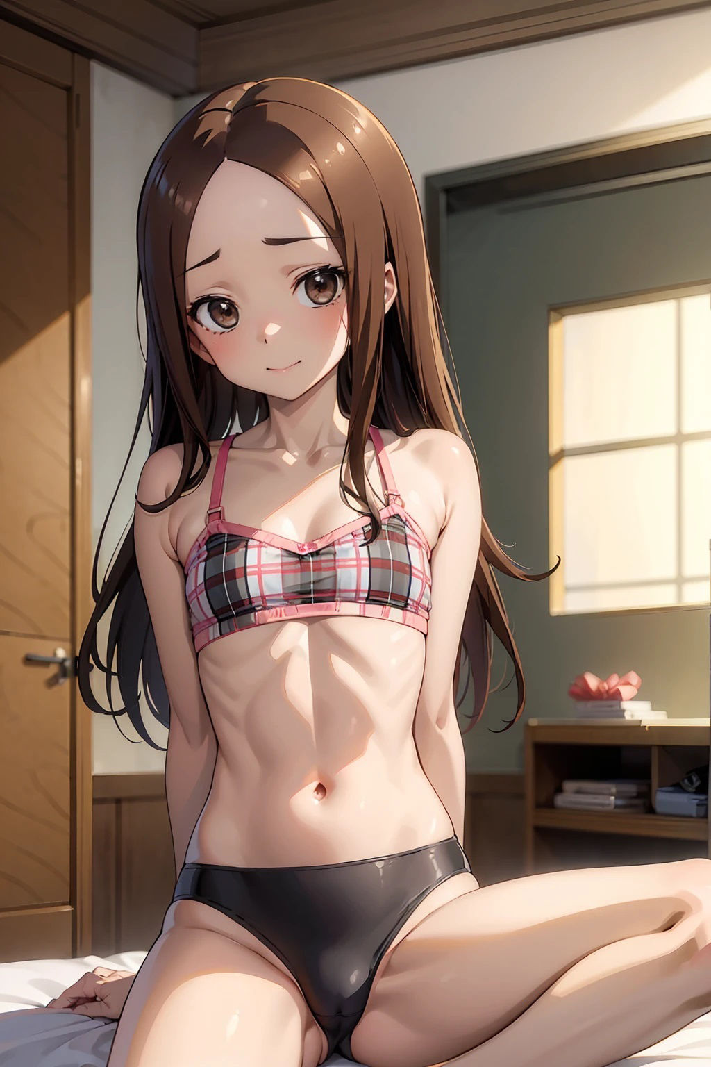 サンプル画像2:高〇さん  チェック柄下着（65枚）(ひぐまアート) [d_518655]