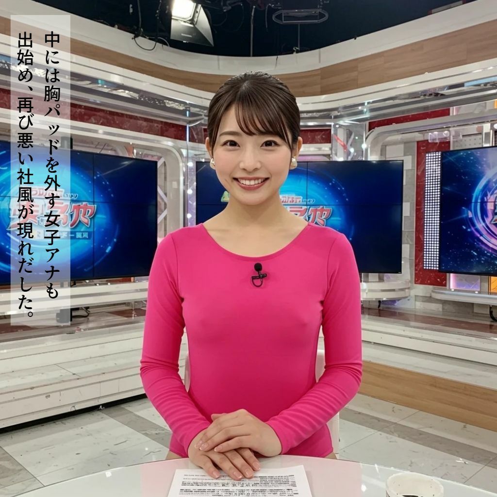 サンプル画像4:スク水アナウンサー(もう限界) [d_518731]