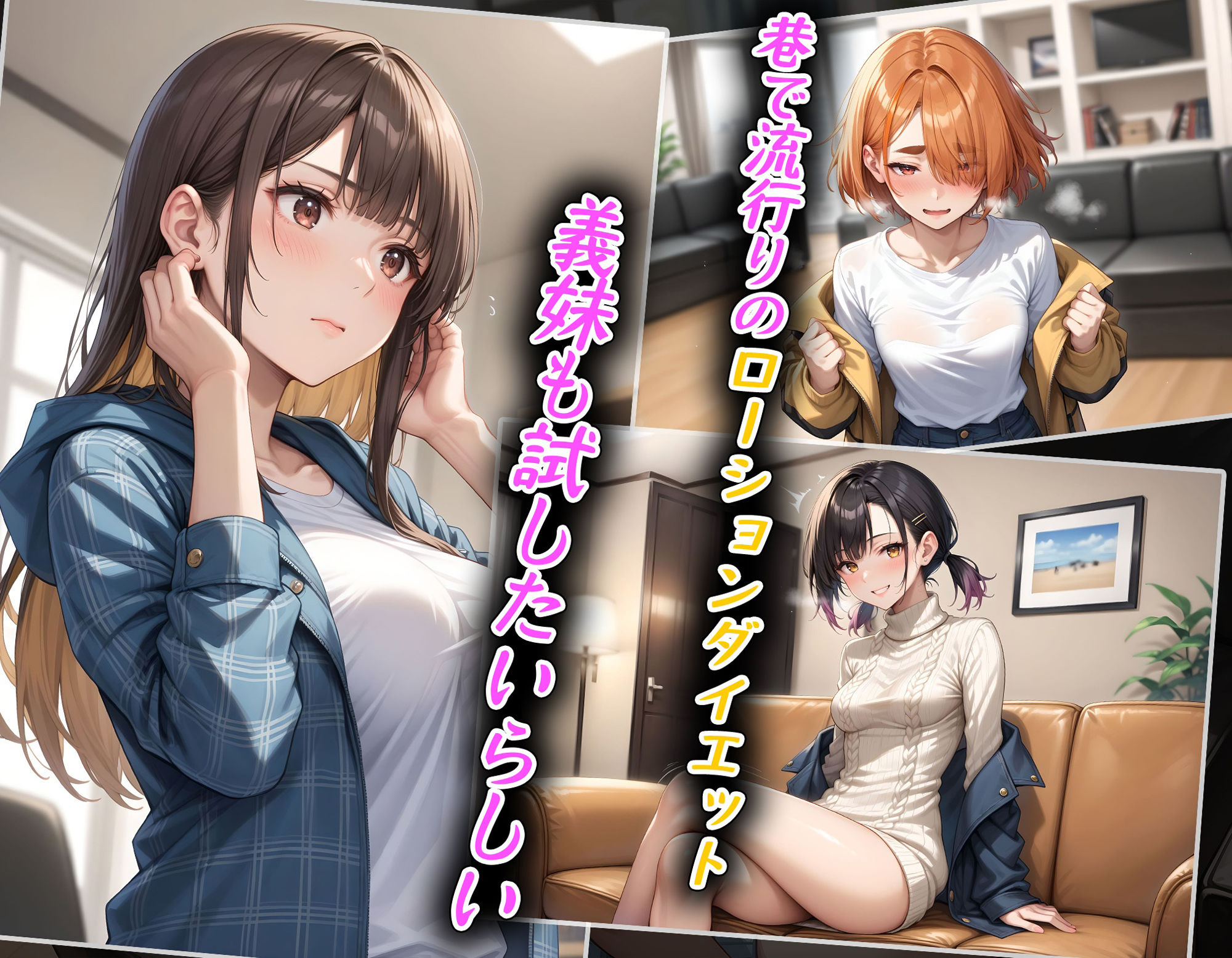 サンプル画像2:おにぃ大好きな義妹コレクション〜流行りのローションダイエットでお誘い〜(べりーべいん) [d_518771]