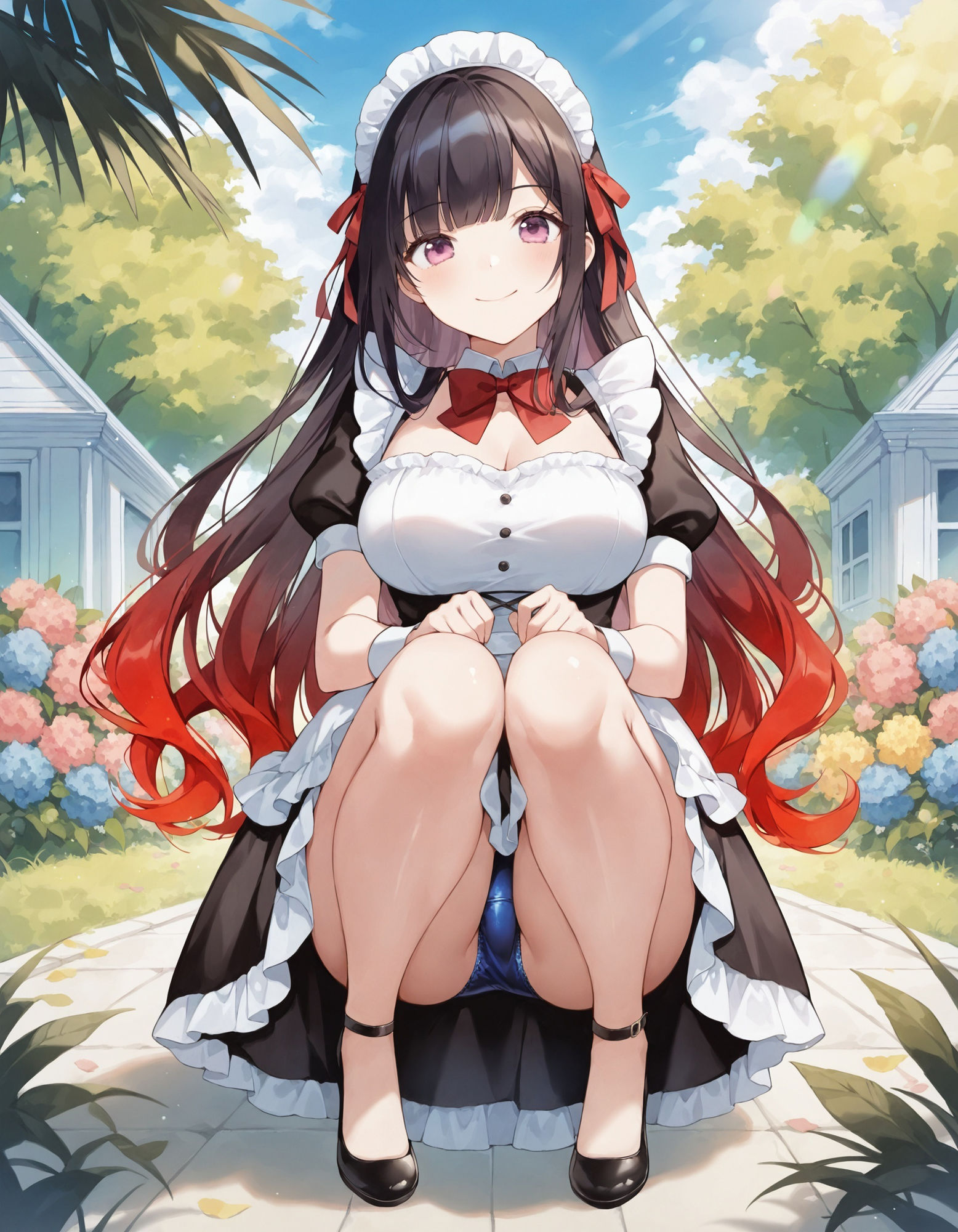 サンプル画像1:メイドのしゃがみパンチラ(D.P.H.) [d_518793]