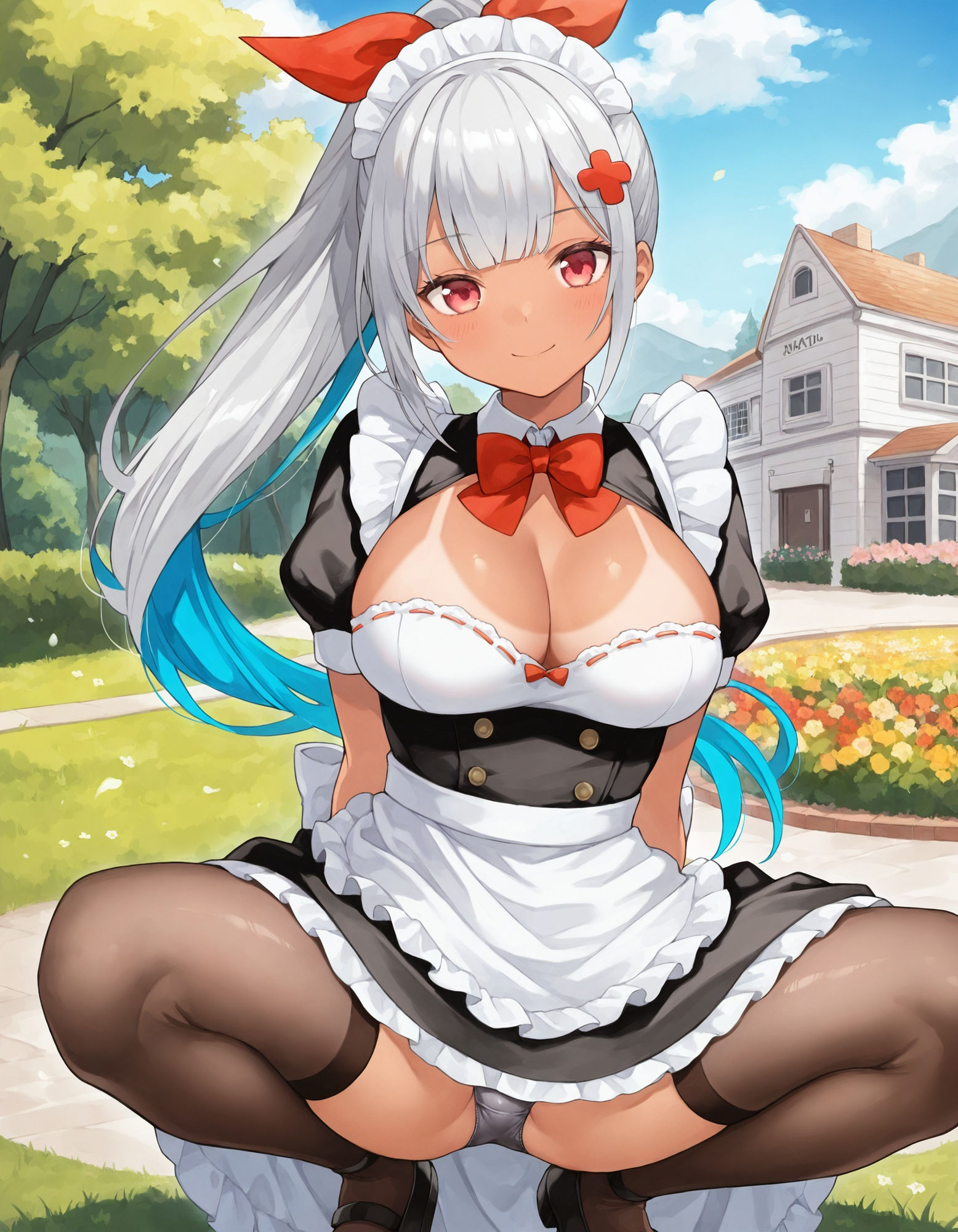 サンプル画像4:メイドのしゃがみパンチラ(D.P.H.) [d_518793]