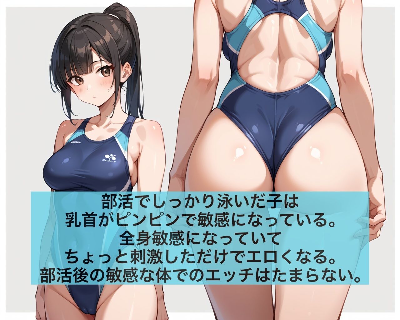 サンプル画像1:乳首敏感女子は部活後スク水エッチがたまらない(あめりかん極太そーせーじ) [d_518812]