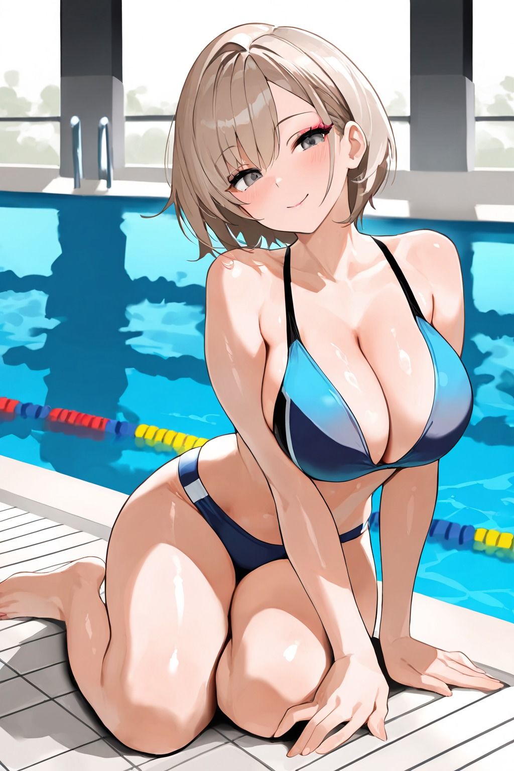 サンプル画像3:ビッチと噂の水泳部員を水着撮影と言って呼び出してみた(Kai楽Club) [d_518844]