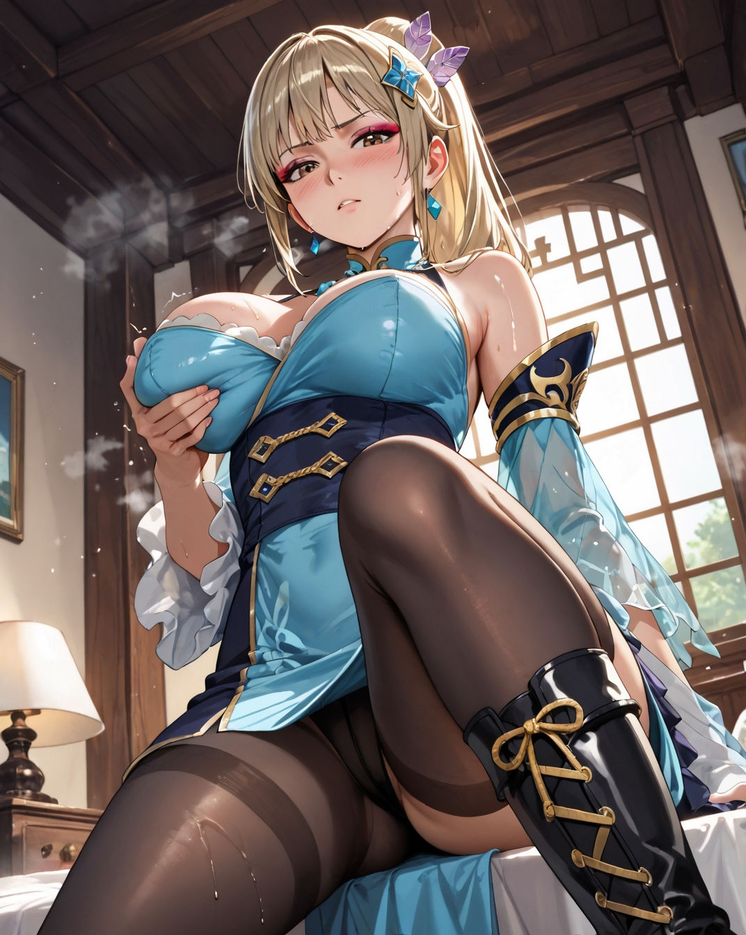 サンプル画像3:美人だらけの三国夢想！！  えっちな金髪王〇姫編(えーあい書房) [d_518890]