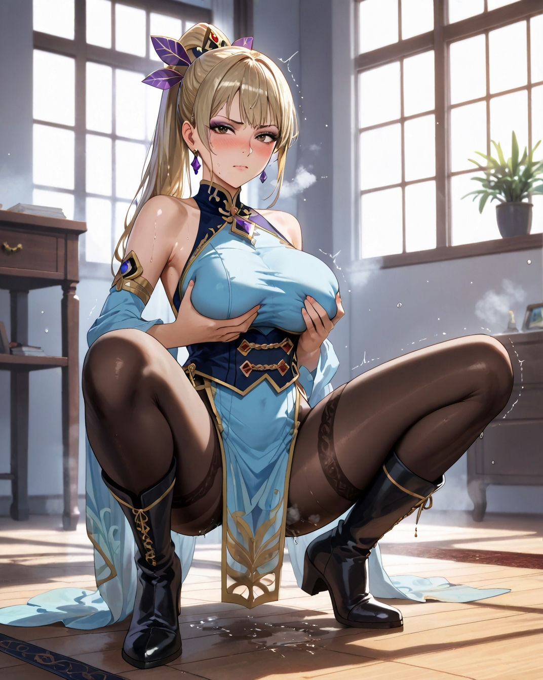 サンプル画像5:美人だらけの三国夢想！！  えっちな金髪王〇姫編(えーあい書房) [d_518890]