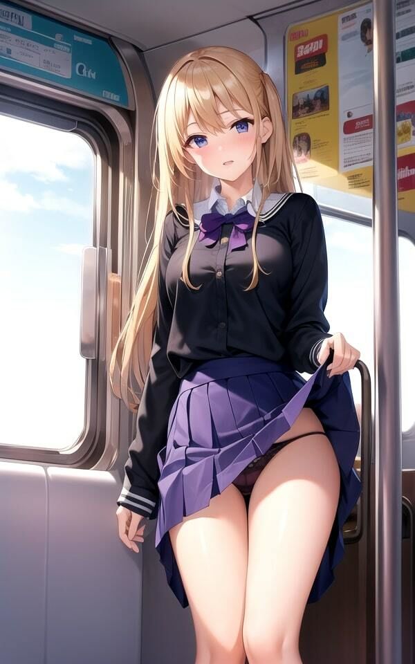 サンプル画像3:パンちら電車4(AIblack) [d_518930]