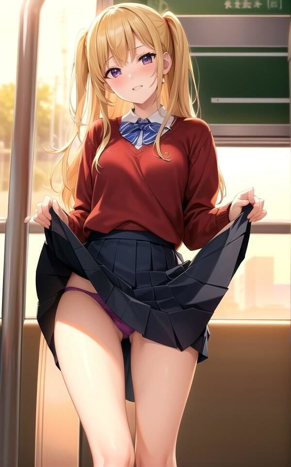 サンプル画像4:パンちら電車4(AIblack) [d_518930]