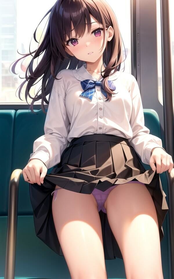 サンプル画像1:パンちら電車5(AIblack) [d_518932]