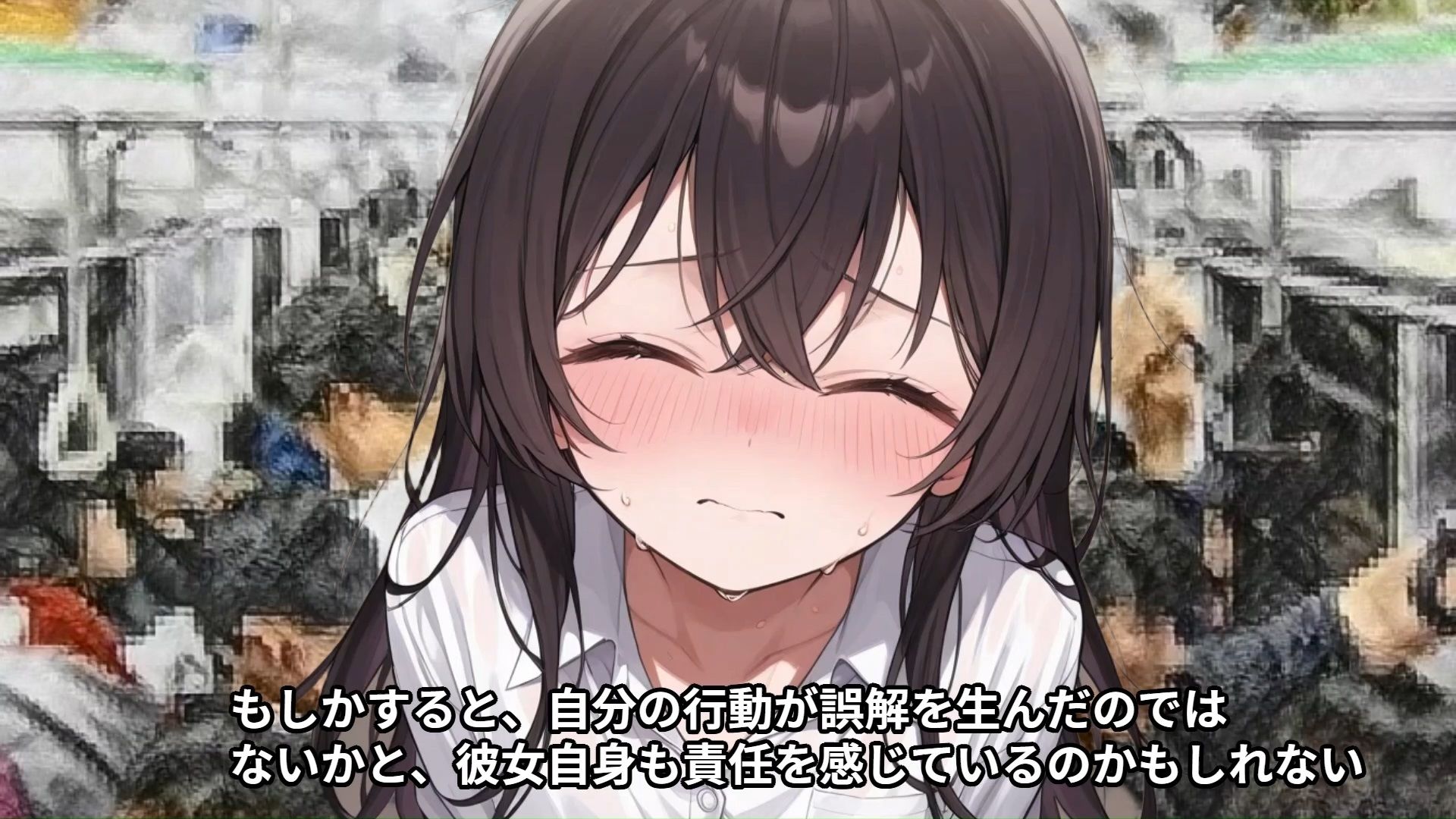 サンプル画像3:【完全痴●マニュアル】初めて満員電車に乗った盲目の少女が親切そうに近づいてきた痴●に絶頂させられ、その後痴●再現ドキュメンタリーでセカンドレ●プされる話（前編）(少女痴●体験告白) [d_519040]