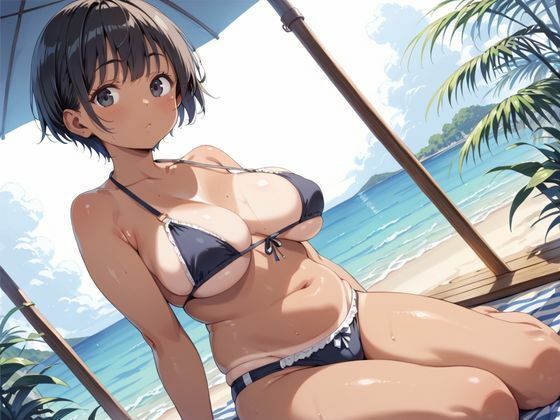 サンプル画像2:とろとろおま●この黒ギャルと汗だくになる禁断の夏休み(おちんこぽん) [d_519052]