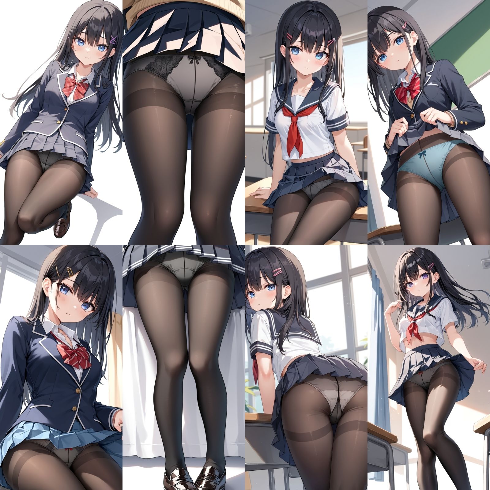 サンプル画像1:【続編2】 女友達にお金を払って、黒タイツおパンティーをみせてもらった【500枚】(女子高生) [d_519151]