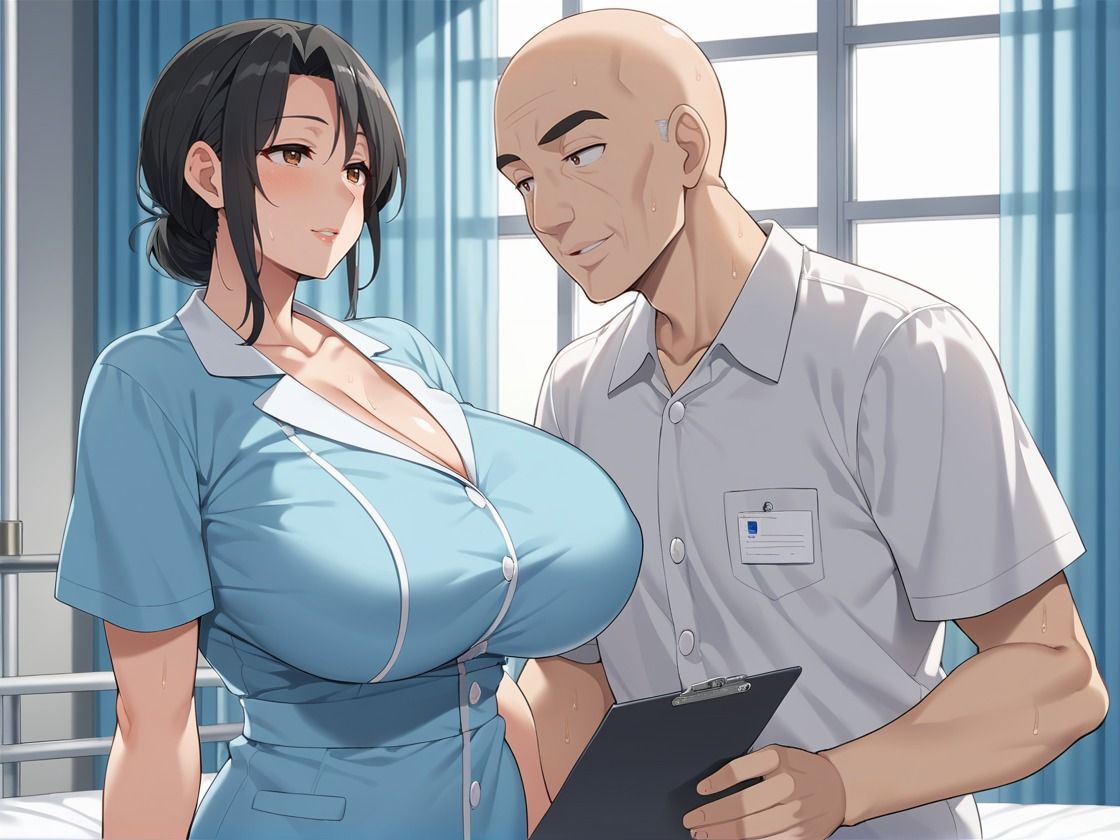 サンプル画像1:爆乳人妻看護師に種付性処理させた話(あかりんご) [d_519268]