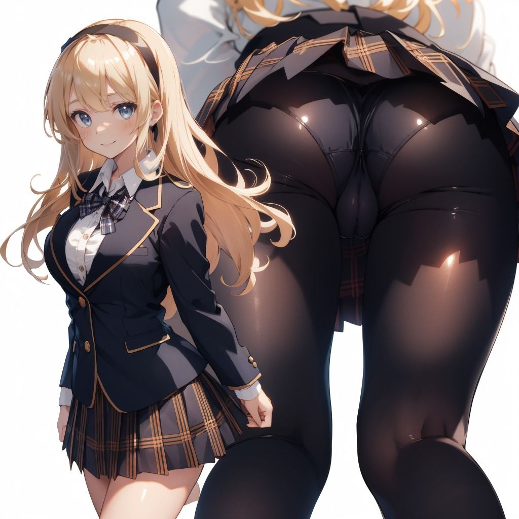 サンプル画像3:金髪お嬢様のえちえちおパンツ盗撮アングル お尻編 Vol.1＋Vol.2(おパンツ専門店) [d_519358]