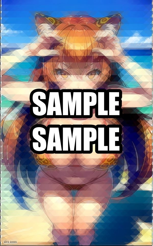 サンプル画像1:ケモミミ美女のヒョウ柄ビキニ(えしゃえしゃ) [d_519406]