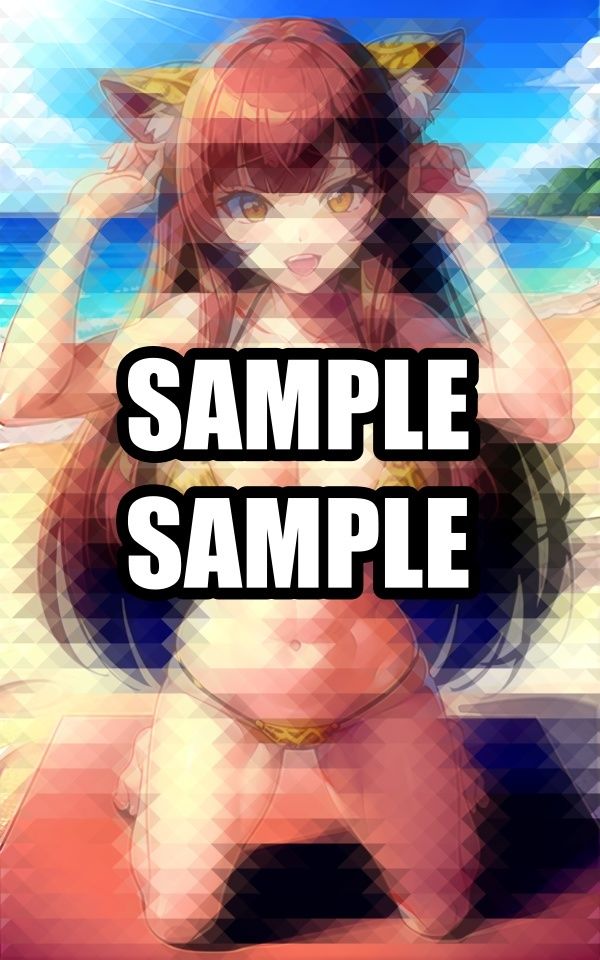 サンプル画像2:ケモミミ美女のヒョウ柄ビキニ(えしゃえしゃ) [d_519406]