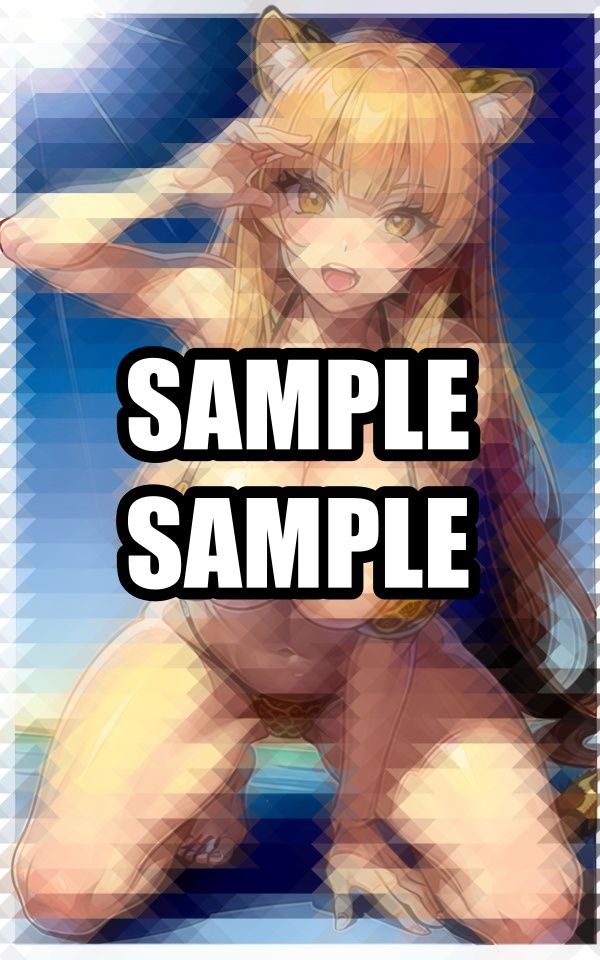 サンプル画像4:ケモミミ美女のヒョウ柄ビキニ(えしゃえしゃ) [d_519406]